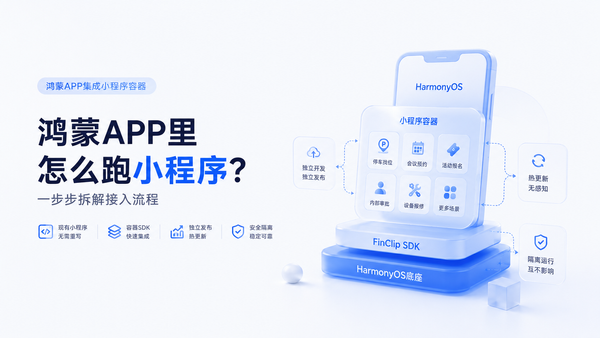 如何低成本的上线一个鸿蒙原生APP，充分利用已有小程序业务资源改造整合，提高APP开发效率～