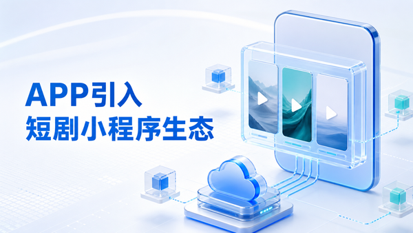 如何让APP像微信、抖音一样运行第三方短剧小程序，持续丰富内容资源？