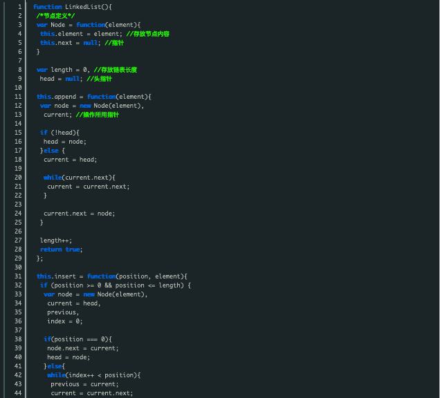 JavaScript 数据结构单链表与循环链表实例分享解析